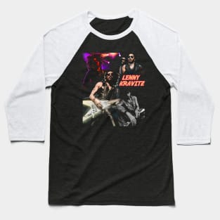 Lenny's Threads of Triumph Rock Icon Vibes in Every Stitch Baseball T-Shirt